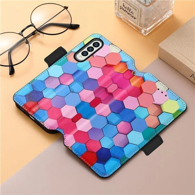 

For Samsung Galaxy Z Fold 3 Case, Magnetic Flip Leather Case SM-F9026 Phone Holder Galaxy Z Fold 3 Case