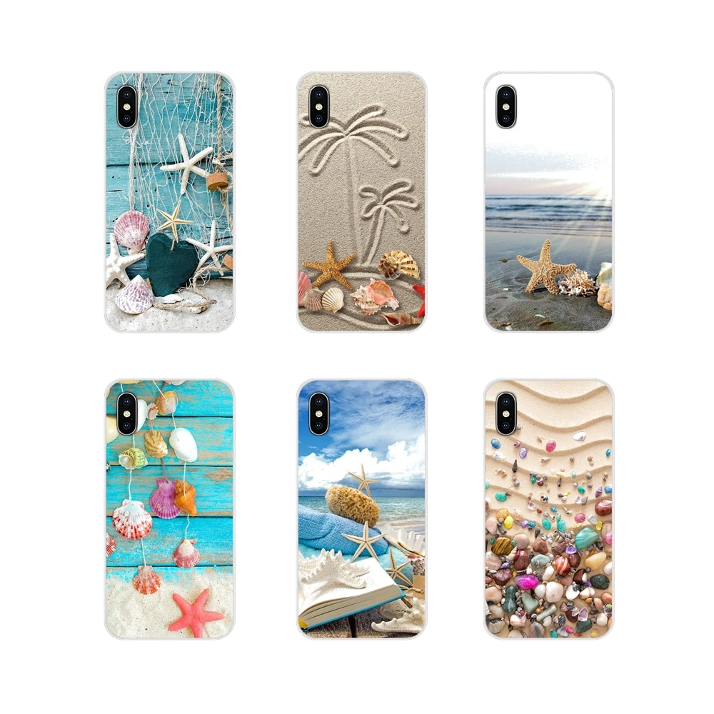 Синие деревянные Ракушки Морская звезда мягкий прозрачный кожаный чехол для Samsung A10 A30 A40 A50 A60 A70 Galaxy S2 Note 2 3 Grand