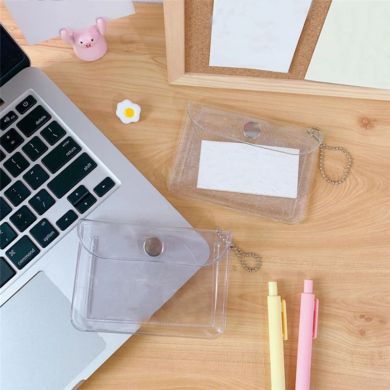 2020 новый прозрачный водонепроницаемый ПВХ Женский чехол для карт визитница