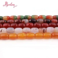 natural agates beads column stone beads for jewelry making diy necklace bracelets loose spacer 13x18mm strand 15