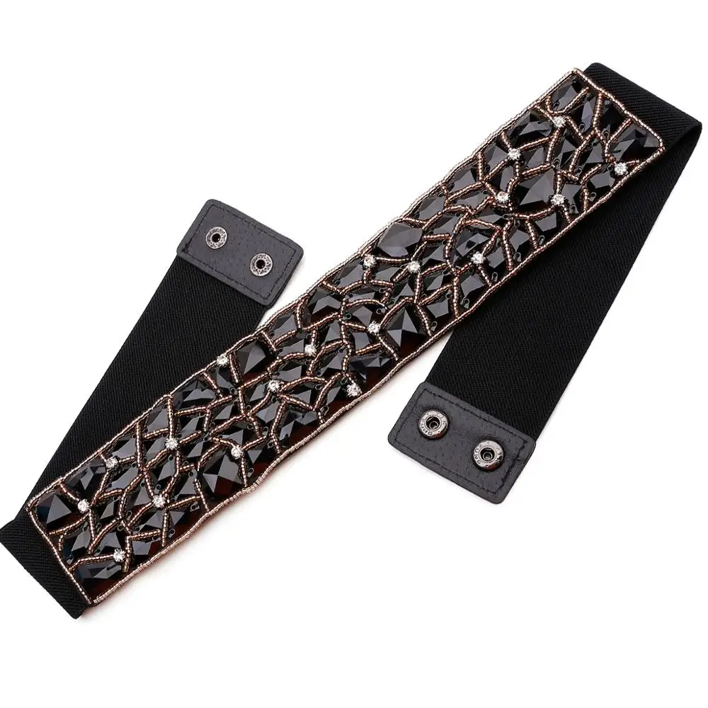 Лидер продаж новый модный дизайнерский плетеный эластичный широкий пояс из