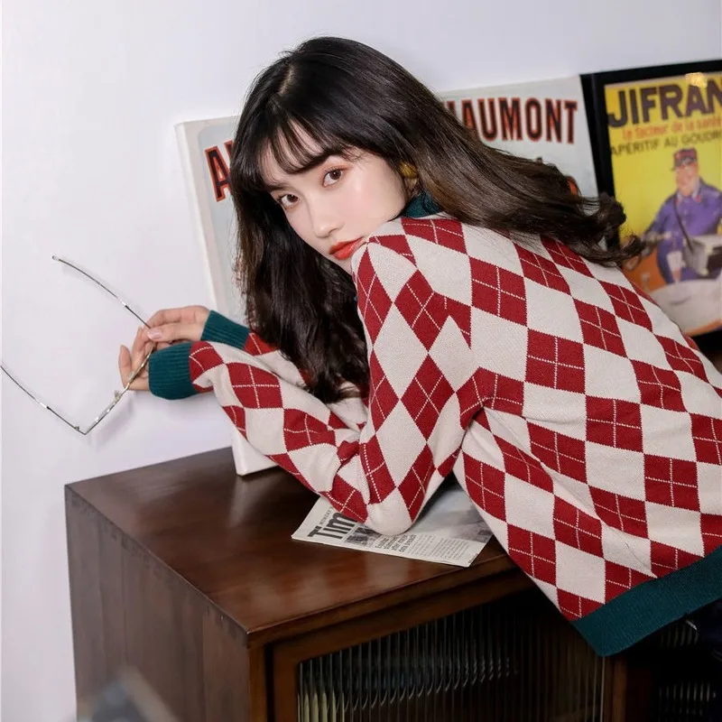 

Sweater Women Lapel Women Plus Size Knitted Winter Sweater for Women Warm Sweaters Female