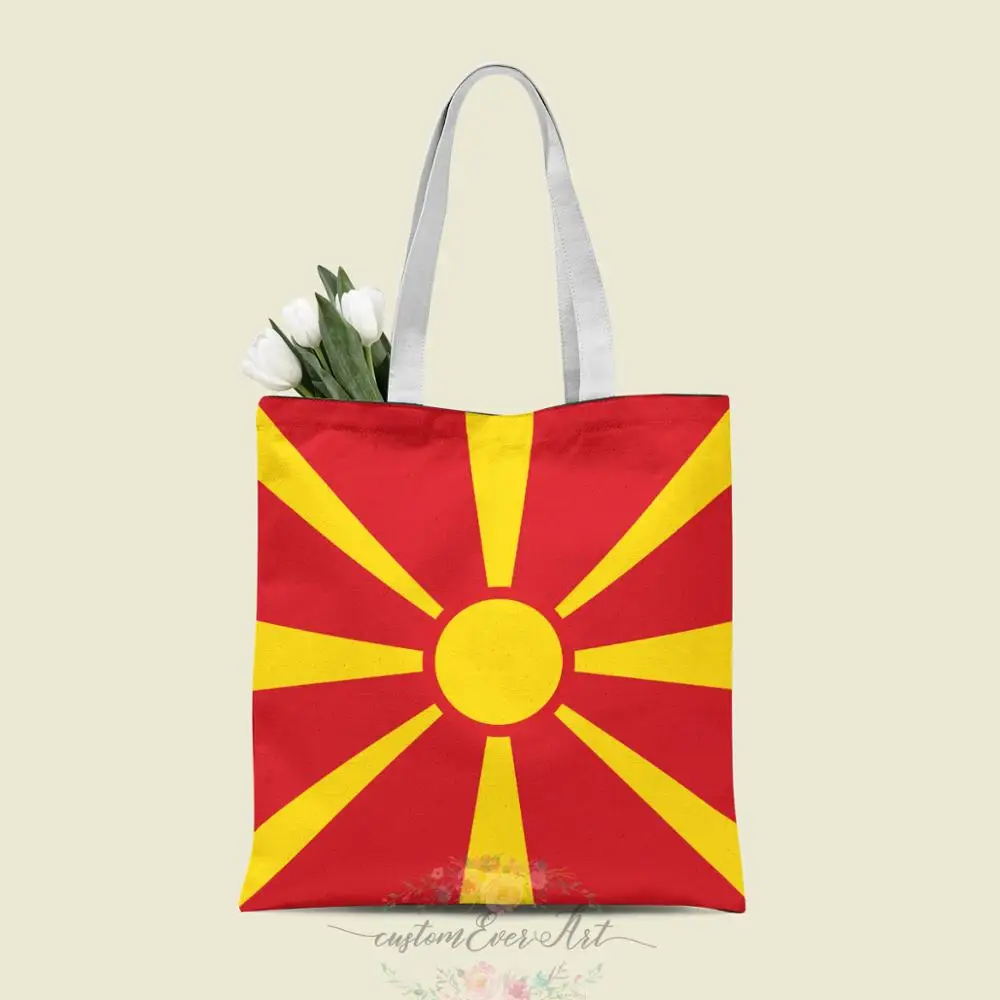 Македонская сумка на заказ холщовые сумки-шопперы для женщин учителя Сумки день