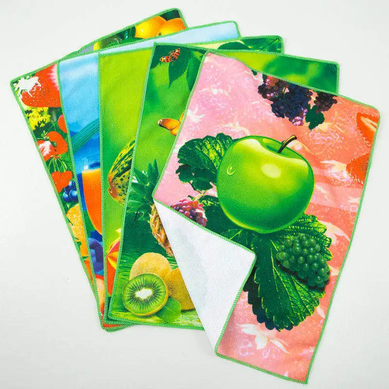 5 шт./лот новый дизайн высококачественные чайные полотенца впитывающее кухонное