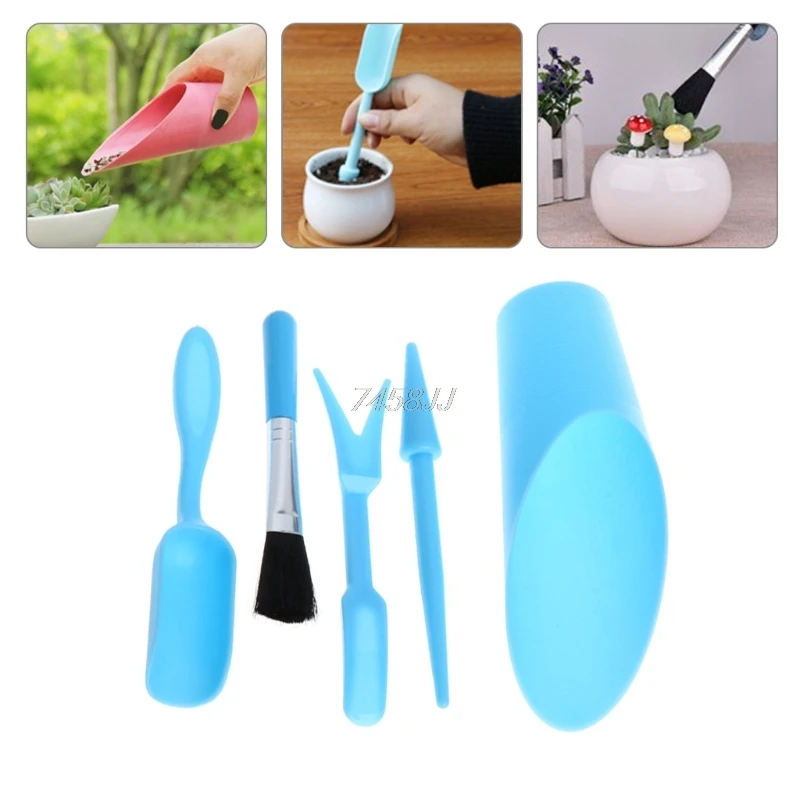 5 шт набор инструментов для садоводства миниатюрная щетка лопаты ширина.