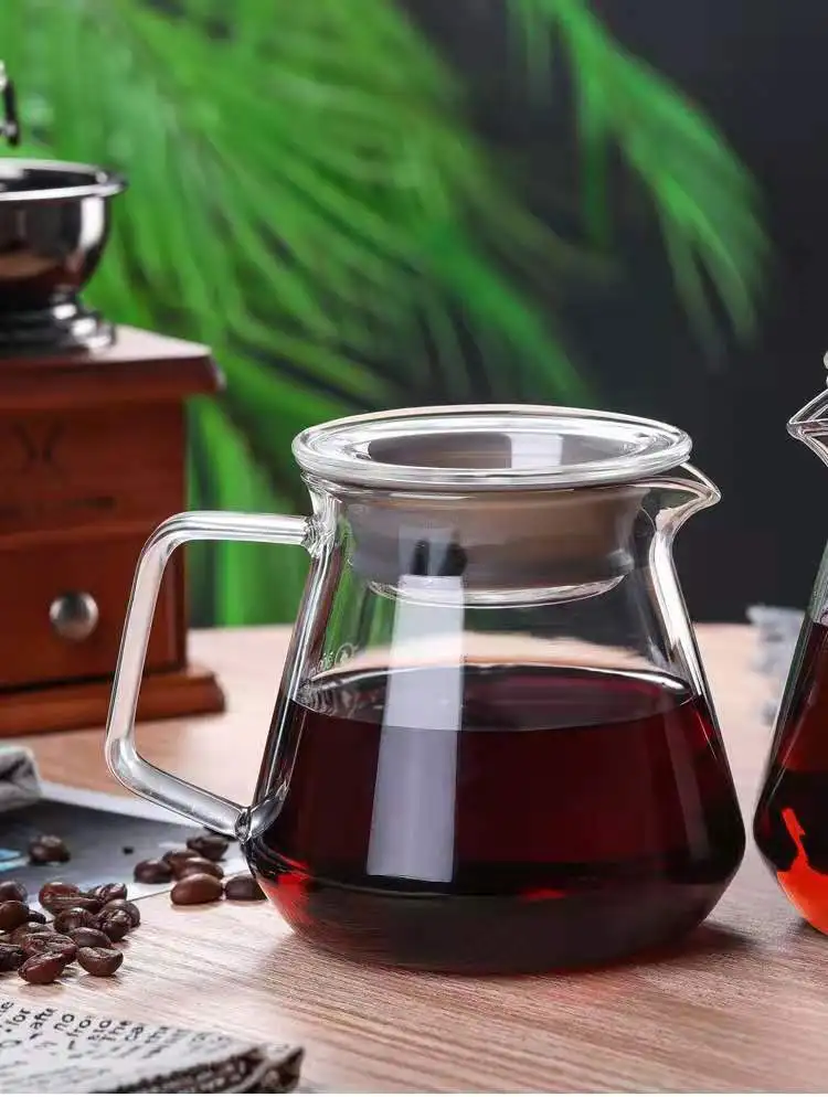 reusable cold brew coffee maker V60 glass espresso pot tea set filter kitchen accessories pots barista tools milk jug | Дом и сад