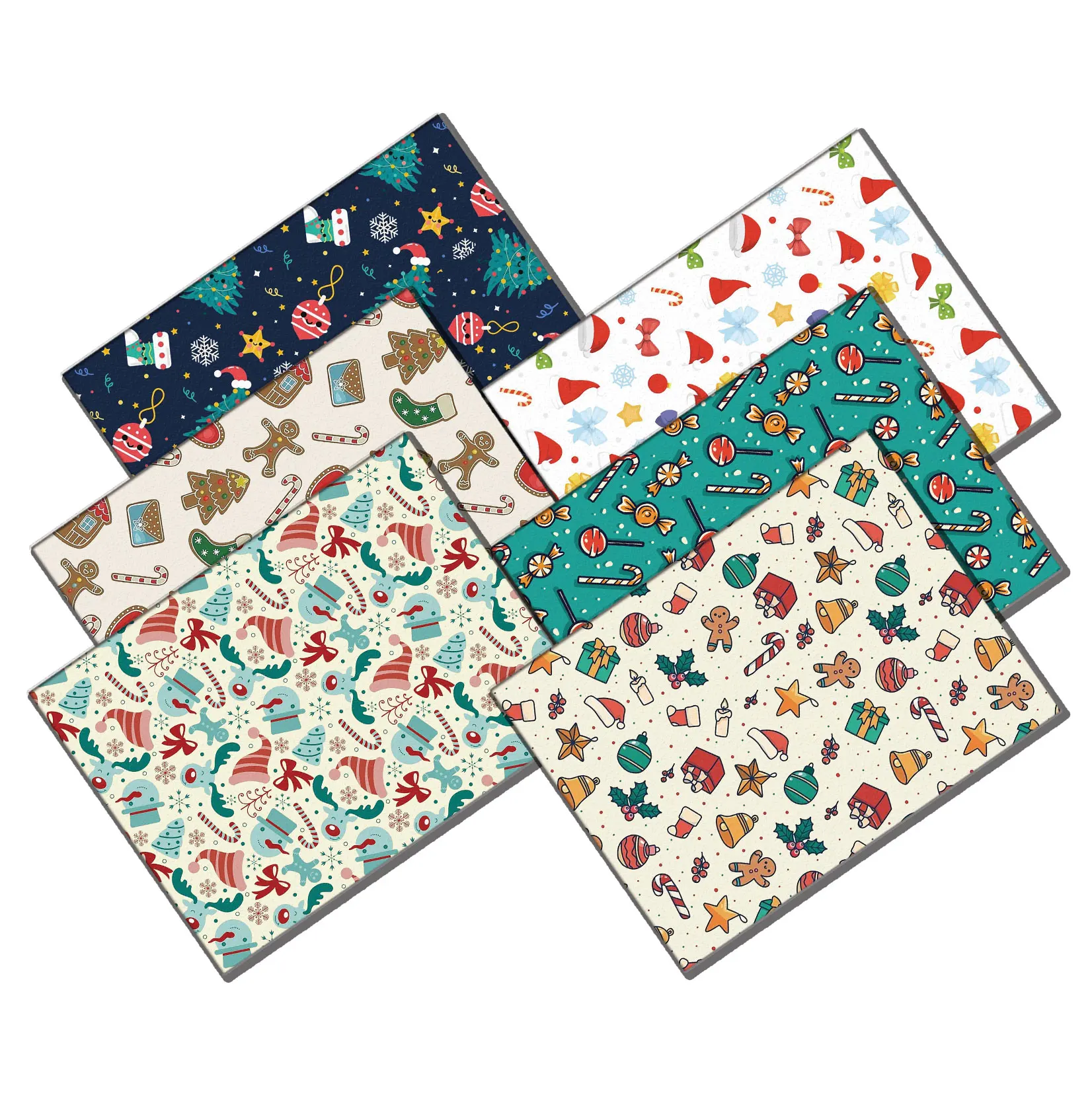 

50*140 cm Christmas cartoon fabric patchwork printed tissue children's home textile sewing doll dress curtain polyester cotton