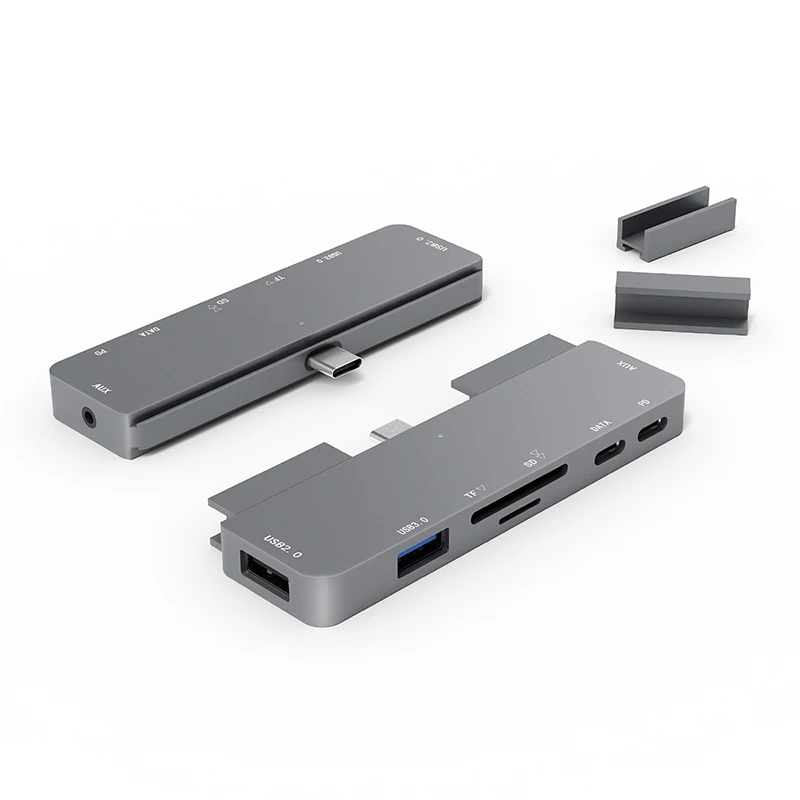 USB C концентратор мульти 3 0 с 2 со слотом для Sd Tf карты Aux портом 7 в 1 док-станция Macbook