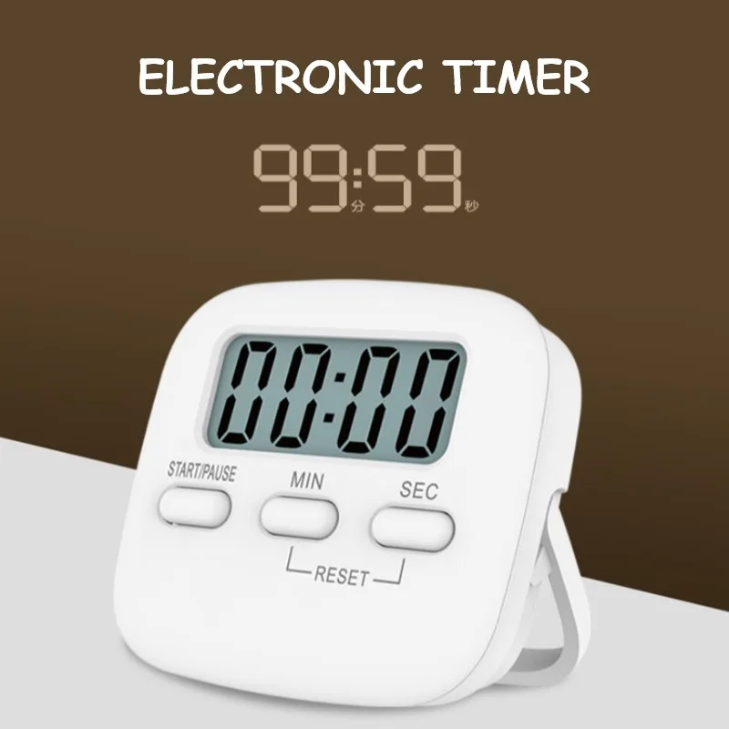 digital kitchen timer big digits loud alarm magnetic backing stand large lcd display cooking baking electronic stopwatch clock free global shipping