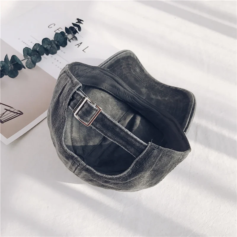 

New High quality Washed Cotton Cap Unisex couple cap Fashion Leisure Snapback cap Adjustable Solid color sport running