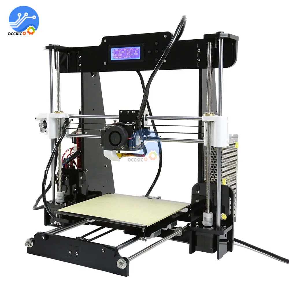 3D принтер Anet A8 220 В 110 в 250 Вт алюминиевая акриловая рама PCB ЖК дисплей высокого