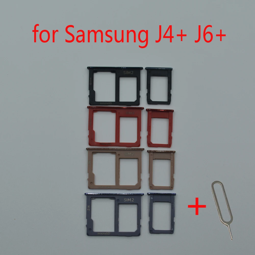 Для Samsung Galaxy J4 Plus J4 + J415 J415F J415FN J415G J415GN оригинальный корпус для телефона SIM лоток адаптер микро SD карта лоток держатель