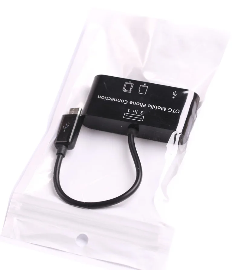 3в1 OTG концентратор USB SD TF кардридер для Samsung Galaxy S7 S6 Edge S5 S3 Note 5 4 3 2 и других микро usb