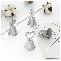 silver gold color bell place card holderphoto holder for wedding table decoration supplies favors gift