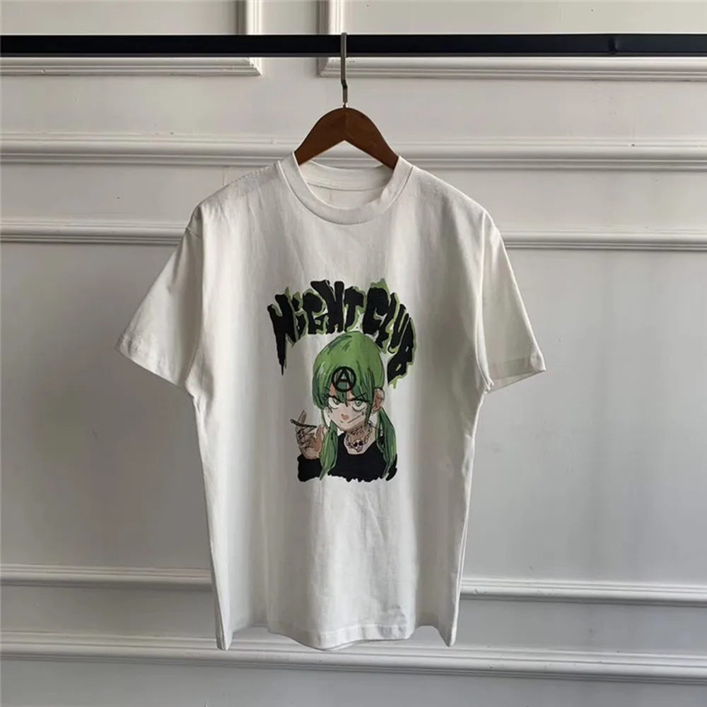 Футболка с персонажами из комиксов для ночного клуба мужская и женская уличная