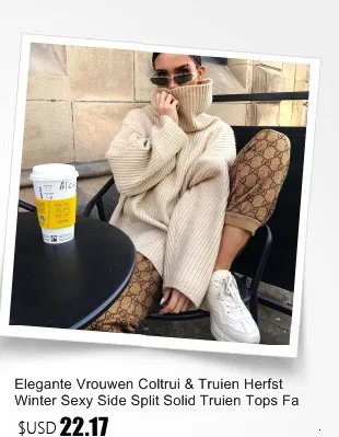 Elegante Vrouwen Coltrui& Truien осень зима сексуальные одноцветные топы с разрезом по бокам, модные уличные Топы Warme Gezellige Vrouwelijke