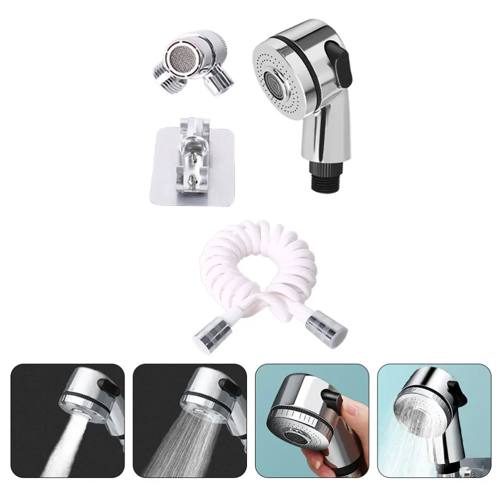 

1 Set Shower Head Prime External High Quality 2 Modes Sturdy Sprayer Rinser Shower Head for Faucet Washbasin Sink