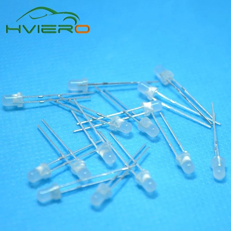 1000 шт. F3 3 мм Рассеянный Белый Красный Зеленый Синий Желтый Теплый белый диод