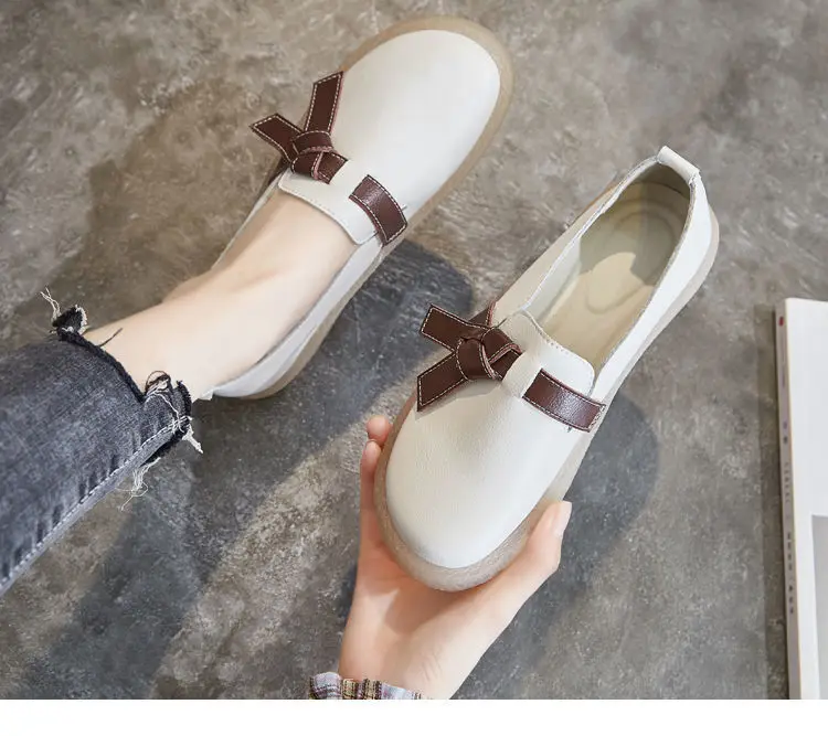

Sport Shoes Women Natural Flat Casual Shoes Female Ballet Flats White Court Sneakers Ladies Flats
