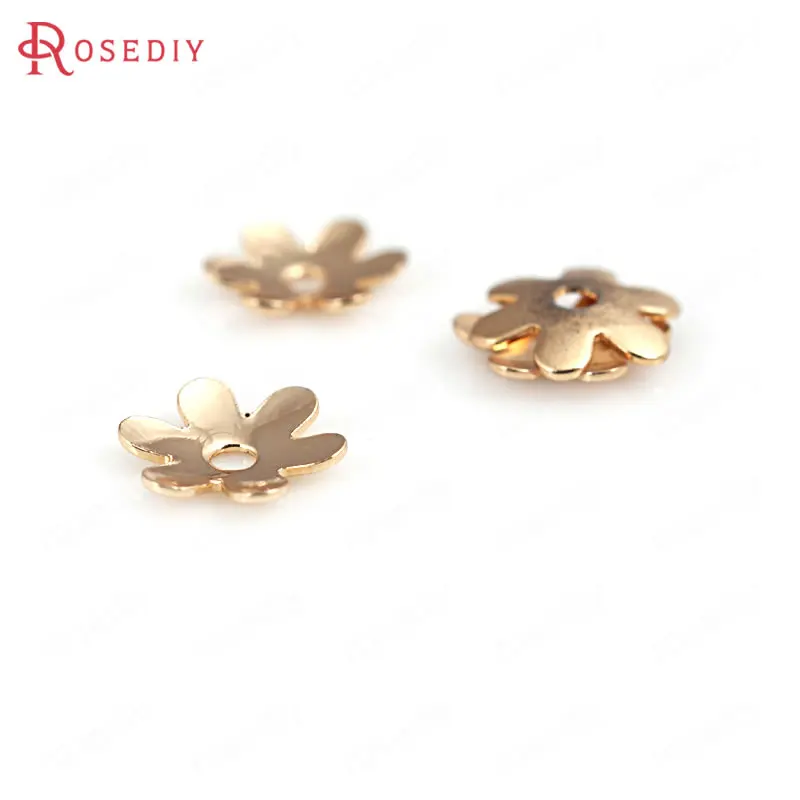 20 шт. латунные бусины с покрытием 24-каратным золотом 6 мм | Украшения и аксессуары