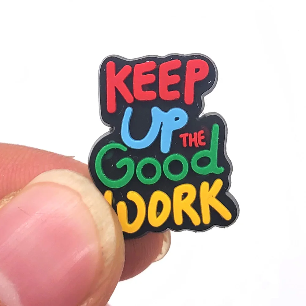 1 шт. вдохновляющие фразы мотивационные слова из ПВХ обувные шармы аксессуары