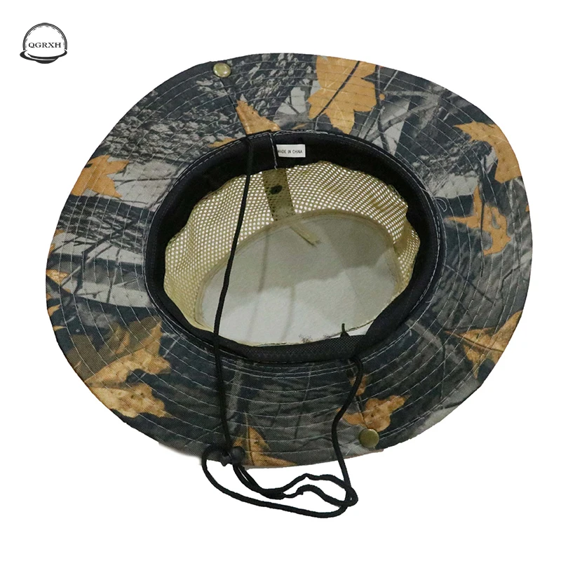 

Summer Sun Hat for Mens Breathable Mesh Fishing Cap Outdoor Hunting Bucket Hat Casual Travel Fishing Hat Breathable Forest Hat