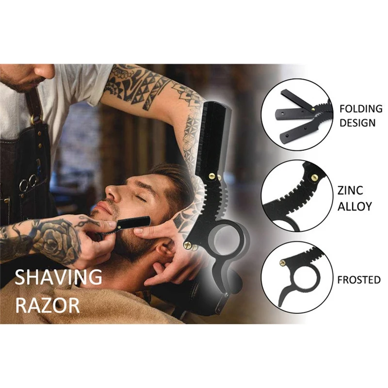 Мужской модный инструмент для формирования бороды бритва с идеальными линиями
