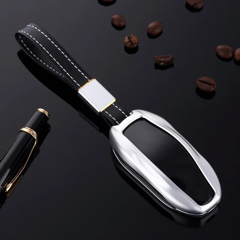 Алюминий брелок для автомобильных ключей смарт ключ чехол крышка дистанционного