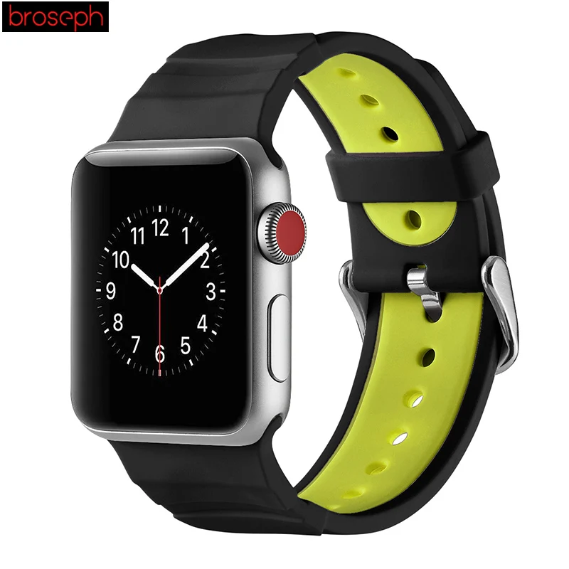 Силиконовый ремешок для iwatch 4 ремешка 44 мм 40 мм для мужчин и женщин браслет для apple watch 1 2 3 38 мм 42 мм ремешки для часов