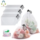 3 шт многоразовые овощные сумочки в виде фруктов Экологичные хозяйственные игрушки сетки производят сумки кухонные сумки для хранения сетки ZXH