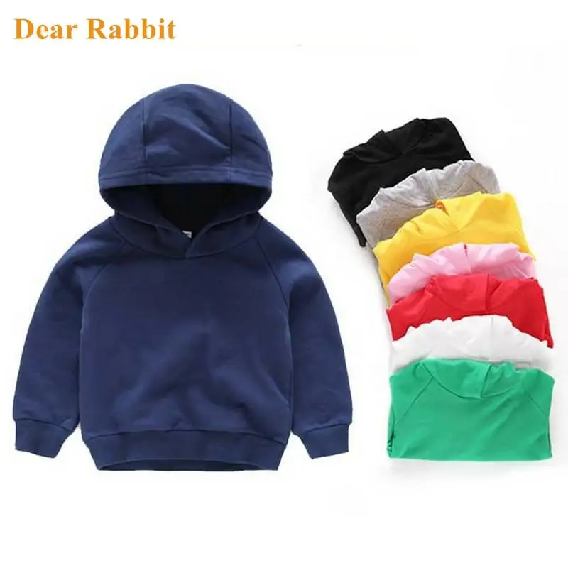 

Kids Girls Boys Hoodies Outerwear White Red Yellow Black Grey Hooded Girls & Boys Sweatshirt Kids Clothes for 3 4 6 8 10 Years