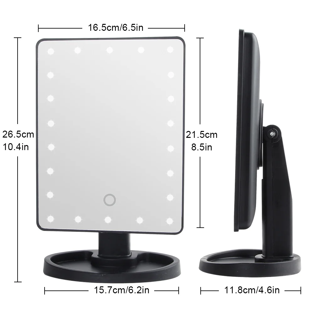 Зеркало для макияжа с 16/22 светодиодный светильник косметический гибкий