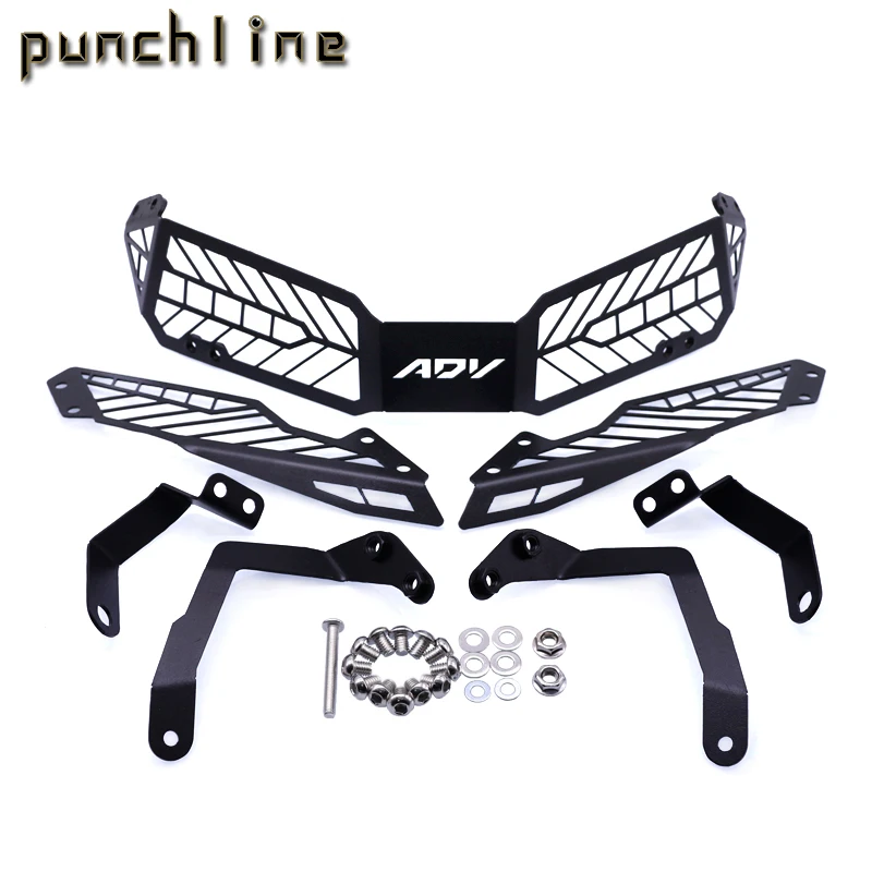 

Fit For HONDA ADV150 ADV 150 2019-2020 Accessories Motorcycle Headlight Head Light Grille Guard Cover
