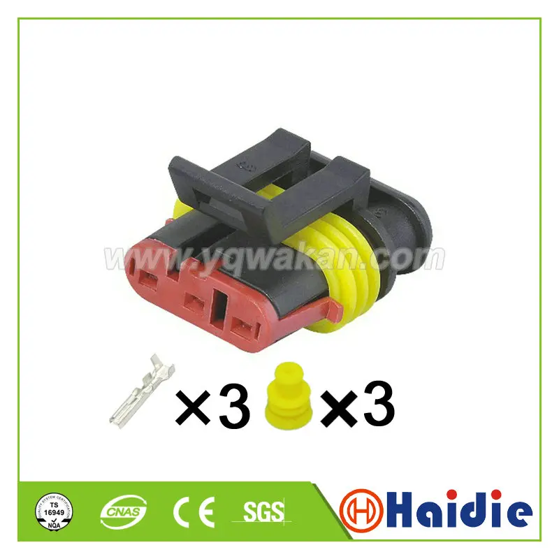 Бесплатная доставка 5 комплектов 3 Контактный tyco amp Электрический автомобильный