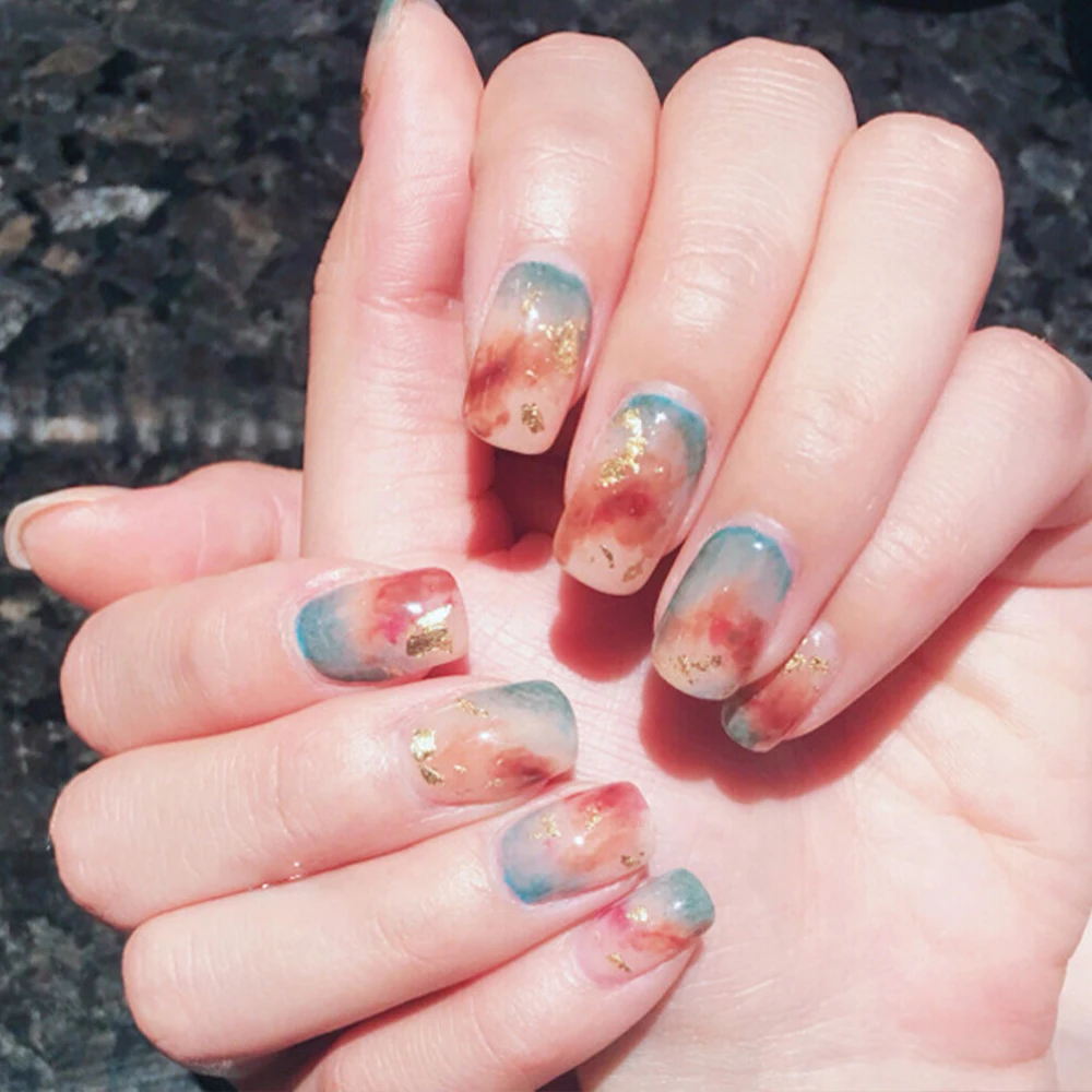 Серебряные хлопья в форме листьев для украшения ногтей художественное ремесло