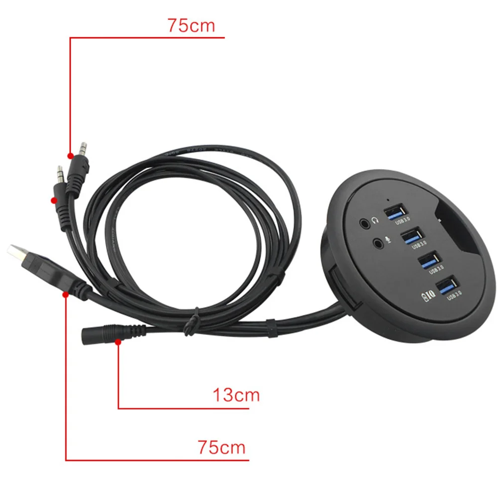 Высокая Скорость USB 3 0 ноутбук стол стерео звук разветвитель внешний 4 Порты и