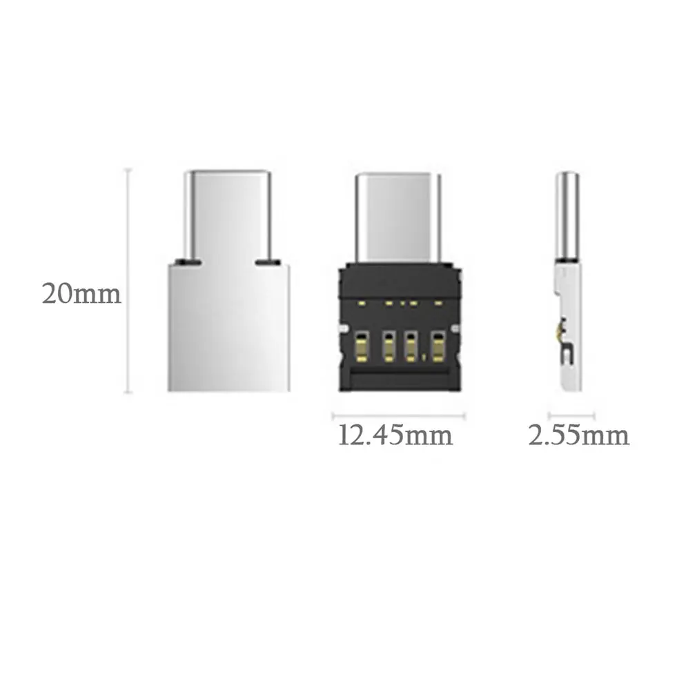 

USB To Type C OTG Connector Adapter Multifunction USB 2.0 Converter Female to Male for Laptop Desktop PC Smart Phone