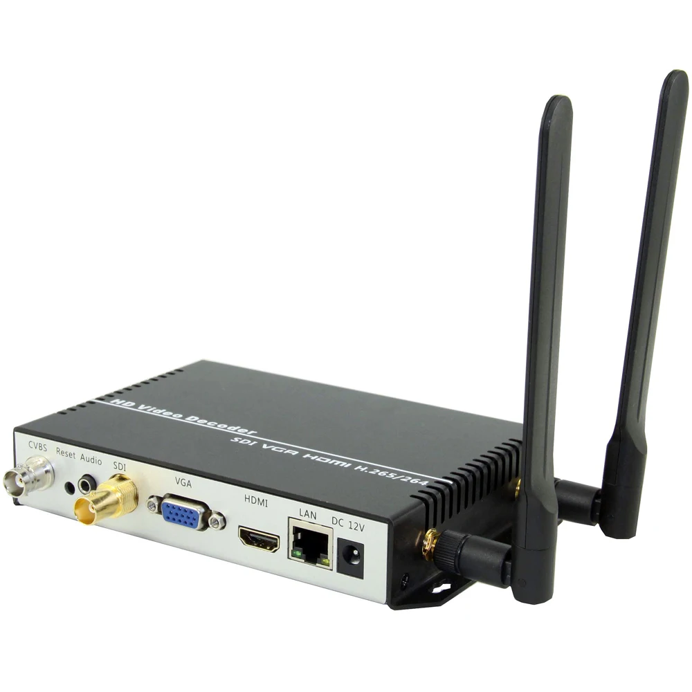 H.265 H.264 IP к SDI HDMI VGA CVBS видео потоковый декодер HD IP декодер для камеры для декодирования HTTP RTSP RTMP UDP M3U8 HLS и т. Д