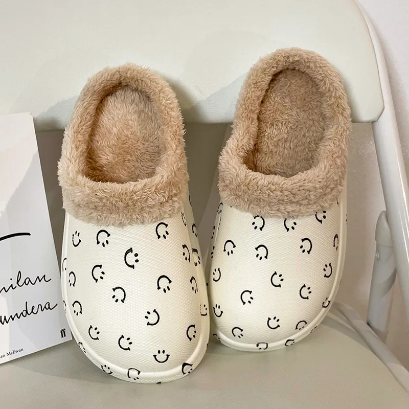 Unisex Home Winter Clogs Indoor Fur Warm Slippers Sandals for Women New Fashion Footwear Flops Mule Slides