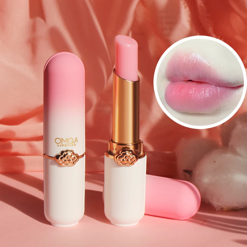 

Temperature Change Lip Balm Crystal Lipstick Vitality Peach Natural Lipstick Moisturizing Fades Lip Lines Lip Care Makeup TSLM1