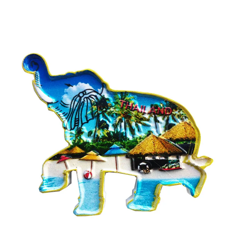 Тайский магнит на холодильник туристические сувениры из смолы украшение для