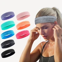 men wide sports headband ladies yoga nonslip elastic soft hairband running fitness sweat headwear head wrap hair accessories 1pc