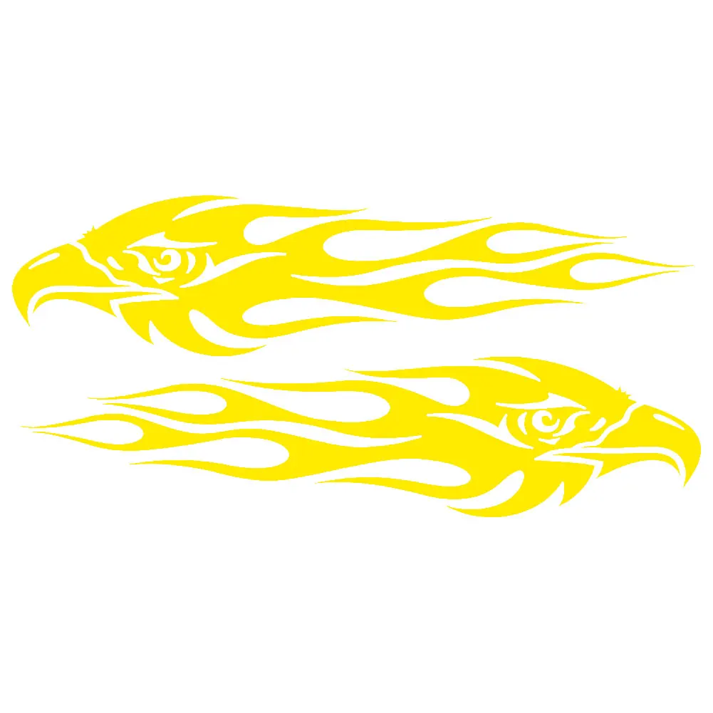 

2Pcs Eagle Flame Car Vehicle Motorcycle Reflective Decals Sticker Decoration Car Motorcycle Decals Sticker Decoration Sticker St