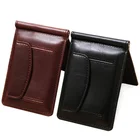 Новый Модный маленький мужской кожаный кошелек с зажимом для денег и карманом для монет, держатель для карт, мужская сумка с магнитной застежкой, мини-кошелек для мужчин