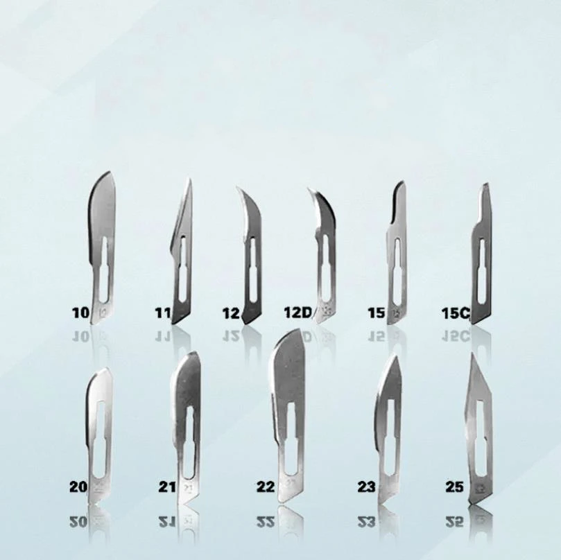 100 шт./кор. Стоматологические одноразовые из нержавеющей стали Srugical Blade стерильные лезвия скальпеля нож стоматологический продукты