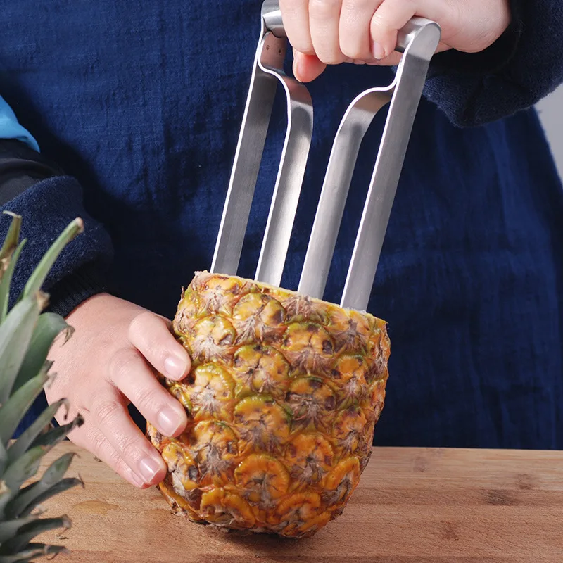 

1pcs Stainless Steel Pineapple Peerler Machine Corer Fruit Slicer Parer Cutter High Qualtiy Kitchen Gadget Fruit Cutting Tool