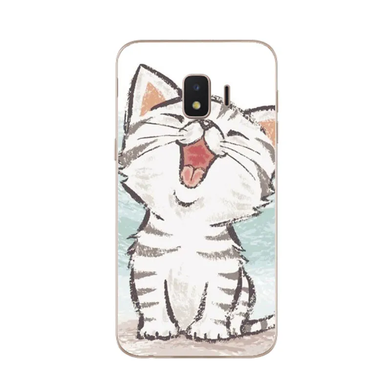 Soft Case For Samsung J2 Core Silicone Back Cover Phone Galaxy 2018 J 2 SM-J260F J260F J260 flower | Мобильные телефоны и