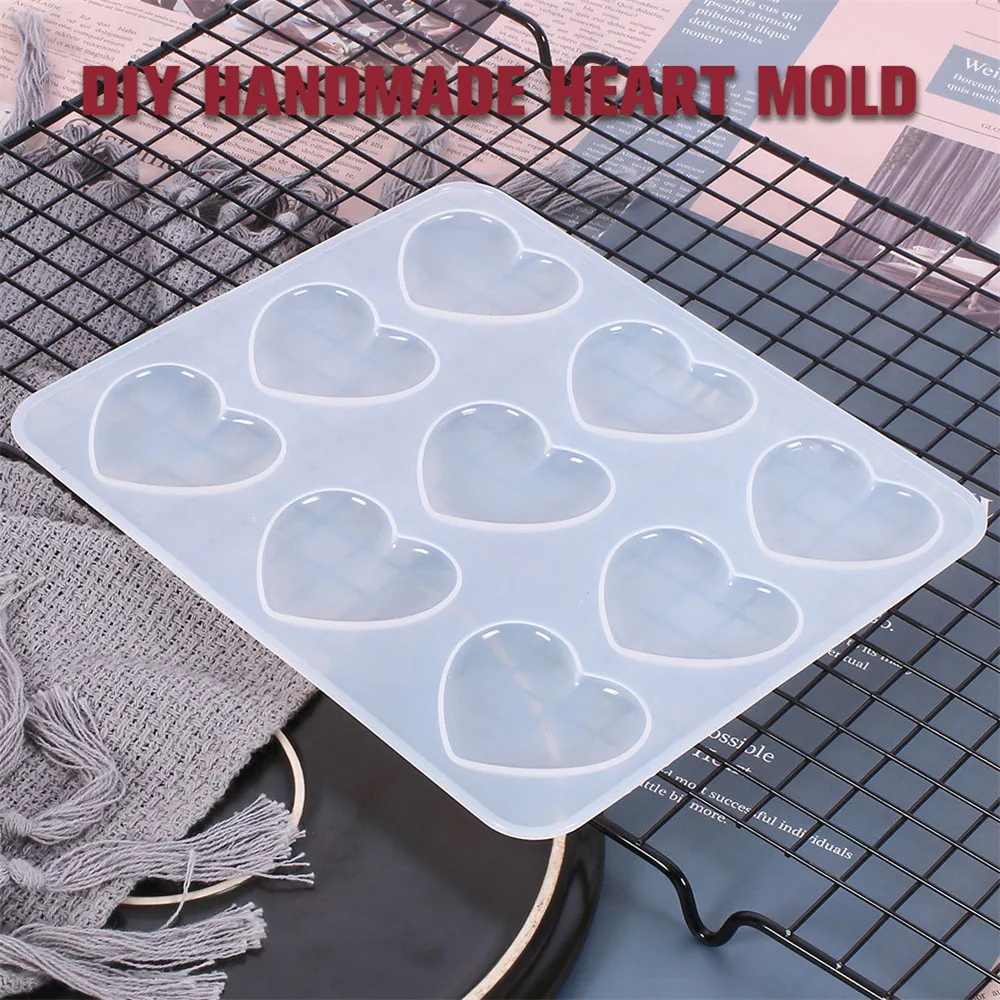 Пиксельная силиконовая форма в форме сердца УФ-отверждаемая эпоксидная смола