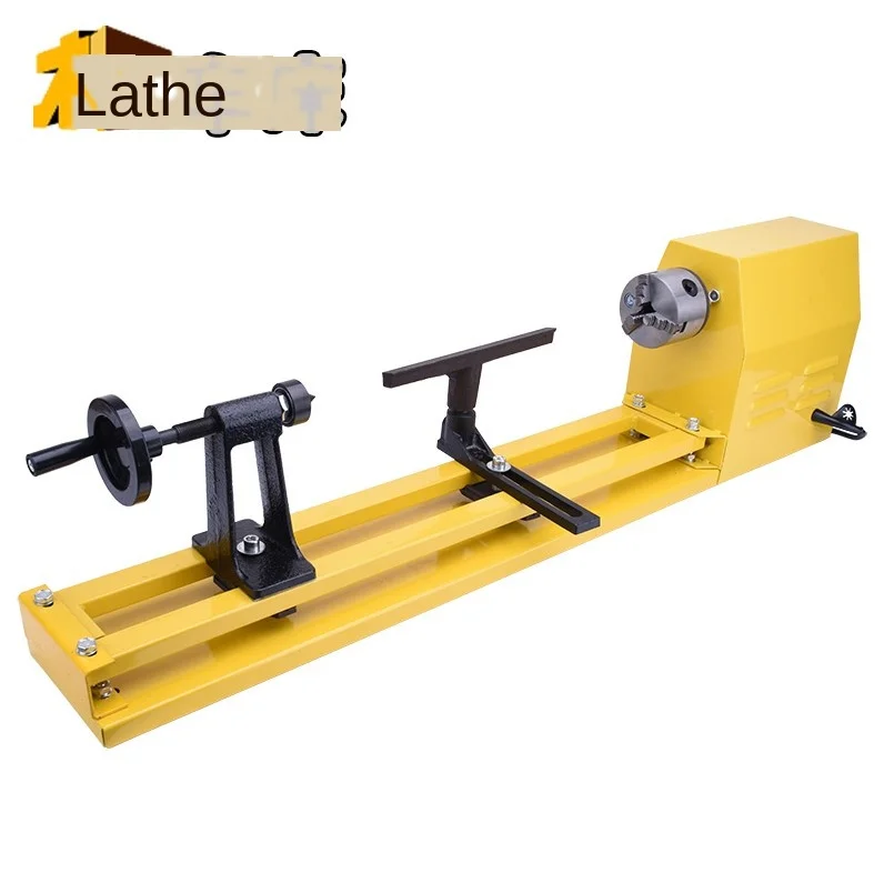 Токарный станок для деревообработки мини токарный из стали 600 Вт с плавной