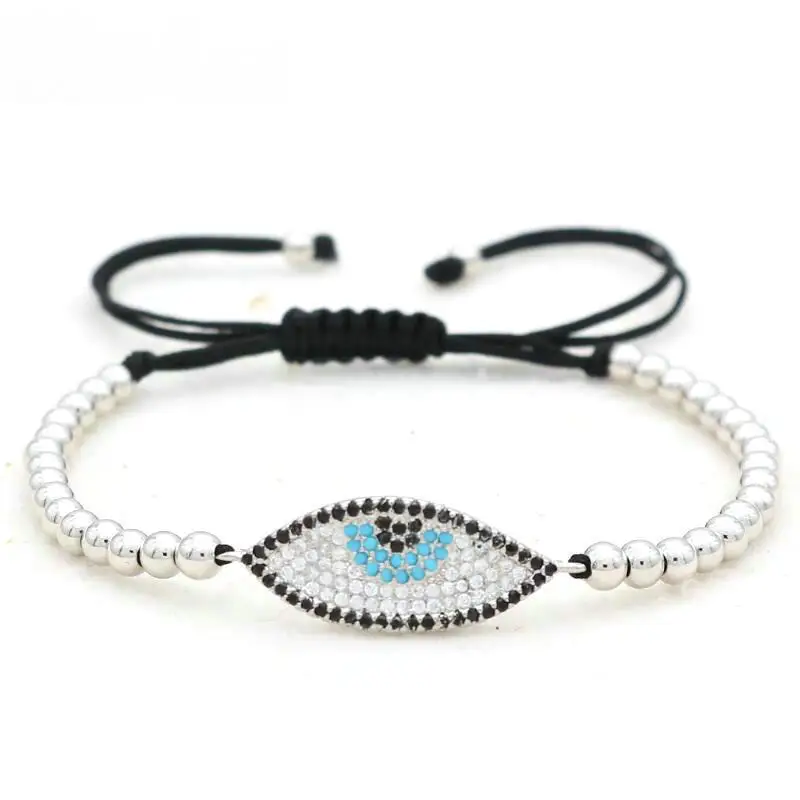 Женский браслет Шарм медные бусины 4 мм|braided rope bracelet|charm braceletrope bracelet |